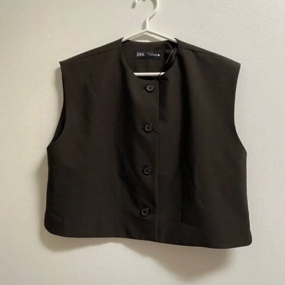 Zara ZW Collection Waistcoat Top L - Picture 8 of 13